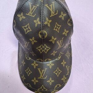 LV inspire Black and Gold Monogram Hat